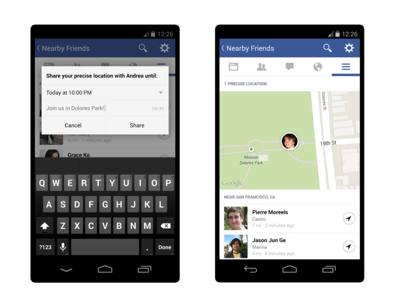facebook friend mapper for android